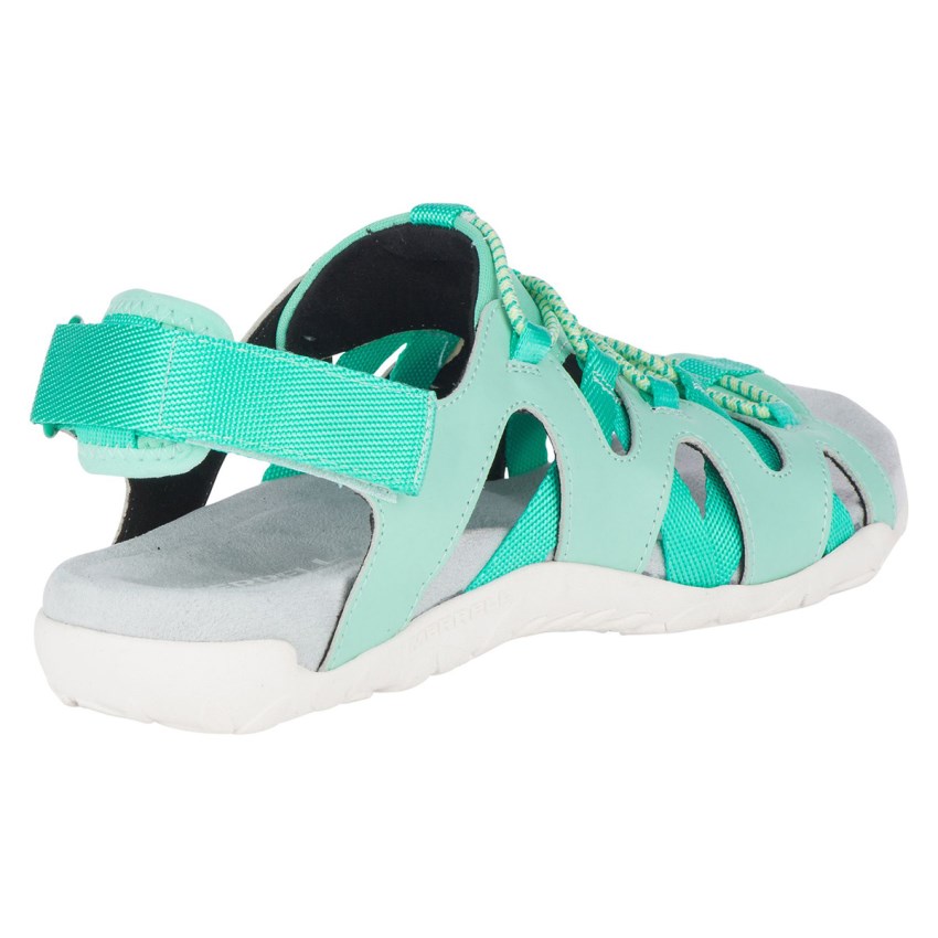 Sandales Merrell Terran Cage Backstrap Turquoise Femme | Q.A.DUKG